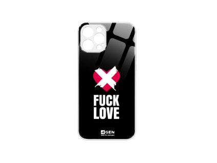 Apple iPhone 12 Pro Max, (6.7), 4Gen fehér üvegtok, Anti-Szerelmes 09