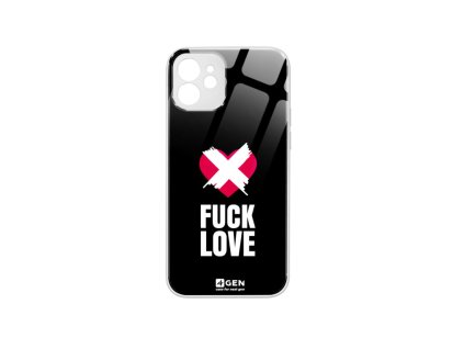Apple iPhone 12 (6.1), 4Gen fehér üvegtok, Anti-Szerelmes 09