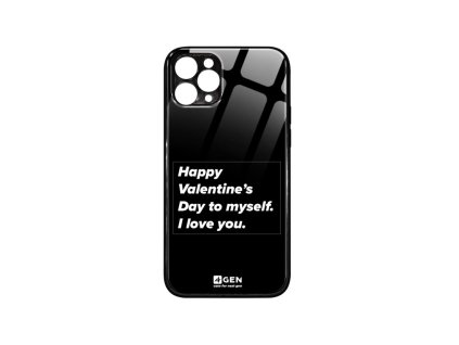 Apple iPhone 11 Pro (5.8), egyedi 4Gen fekete üvegtok, Anti-Szerelmes 08