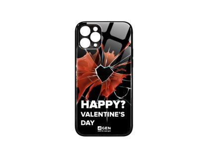 Apple iPhone 11 Pro (5.8), egyedi 4Gen fekete üvegtok, Anti-Szerelmes 11