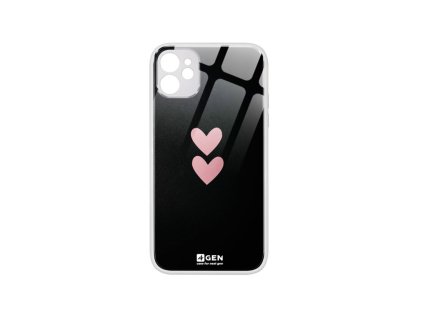 Apple iPhone 11 (6.1), egyedi 4Gen fehér üvegtok, Szerelmes 06