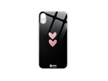 Apple iPhone XR, (6.1), 4Gen fehér üvegtok, Szerelmes 06