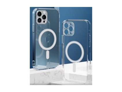 Apple iPhone 12 Pro (6.1), MagSafe kompatibilis, masszív 2mm gumis hátlaptok, átlátszó