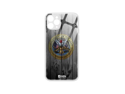 Apple iPhone 11 Pro (5.8), egyedi 4Gen fehér üvegtok, US Army Girlfriend