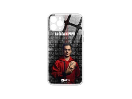 Apple iPhone 11 Pro Max (6.5), egyedi 4Gen fehér üvegtok Nagy Pénzrablás Berlin