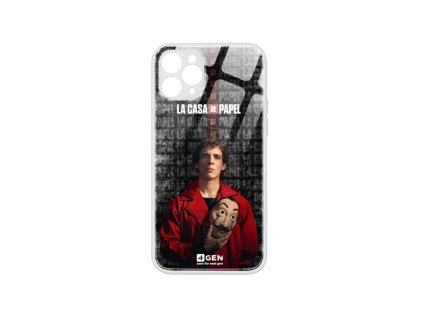 Apple iPhone 11 Pro Max (6.5), egyedi 4Gen fehér üvegtok Nagy Pénzrablás Rio