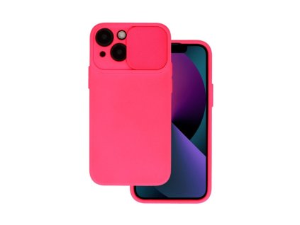 Apple iPhone 14 Plus, (6.7), Camshield Soft szilikon hátlaptok, pink