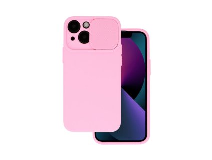Apple iPhone 14 Pro, (6.1), Camshield Soft szilikon hátlaptok, világos pink