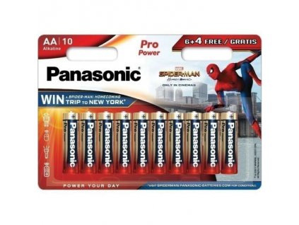 Panasonic Spiderman Pro Power alkáli tartós ceruza elem 1,5V AA (6+4 darabos)