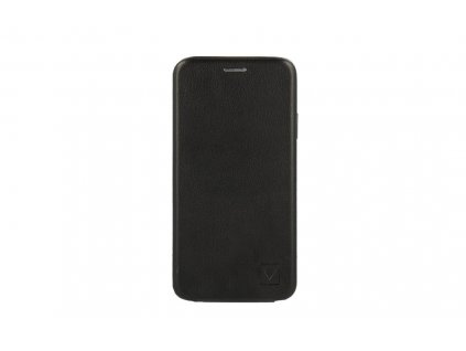 Apple iPhone 14, (6.1), Elegance lefelé nyíló flip tok (műbőr bevonatos), fekete