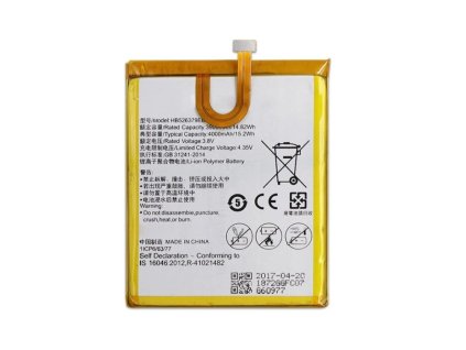 Huawei Y6 Pro, Enjoy 5, Honor 4C Pro gyári típusú akkumulátor, 4000 mAh (HB526379EBC)