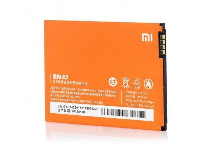 Xiaomi Redmi Note gyári típusú akkumulátor, 3100 mAh (BM42)