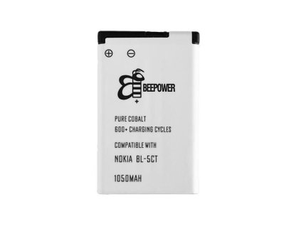 Nokia 5220, 6303, 6730, C5, BeePower típusú akkumulátor, 1050 mAh (BL-5CT)