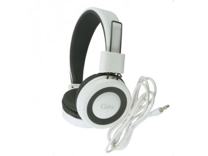 GJBY sztereó mikrofonos fejhallgató, headset, (GJ-14) (3,5mm jack), fehér