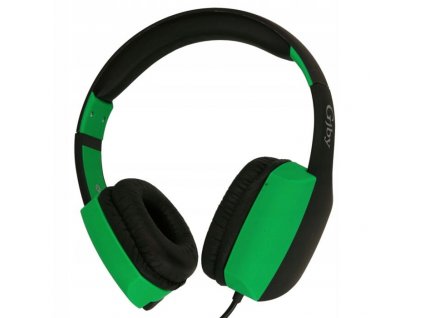 GJBY sztereó mikrofonos fejhallgató, headset, (GJ-24) (3,5mm jack), zöld