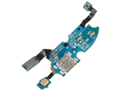 Samsung Galaxy S4 mini, i9190, i9195, gyári töltőcsatlakozós (Micro USB), mikrofonos átvezető fólia (Flex, szalagkábel)