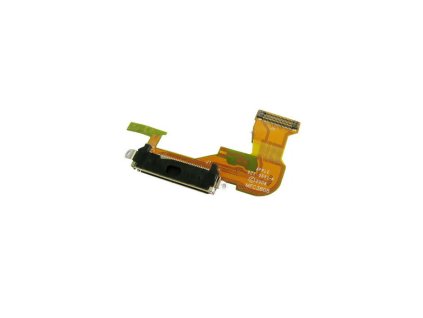 Apple iPhone 3g, gyári töltőcsatlakozós átvezető fólia (Flex, szalagkábel), fekete