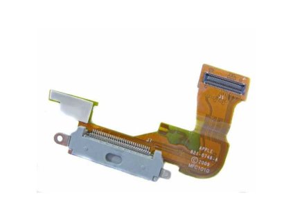 Apple iPhone 3g, gyári töltőcsatlakozós átvezető fólia (Flex, szalagkábel), fehér