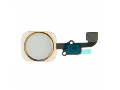 Apple iPhone 6 (4.7), 6 Plus (5.5), 6s (4.7), 6s Plus (5.5), gyári home gombos átvezető fólia (Flex, szalagkábel), arany