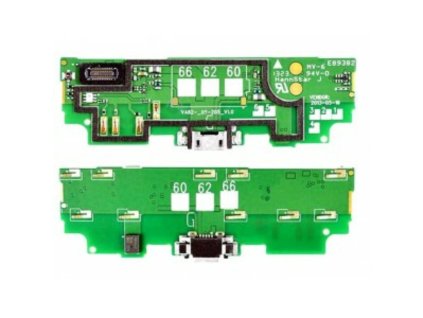 Nokia Lumia 625, gyári töltőcsatlakozós (Micro USB) és mikrofonos panel