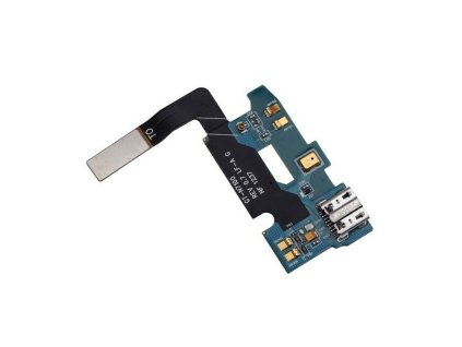 Samsung Galaxy Note 2 (N7100, N7105), gyári töltőcsatlakozós (Micro USB) és mikrofonos átvezető fólia (Flex, szalagkábel)