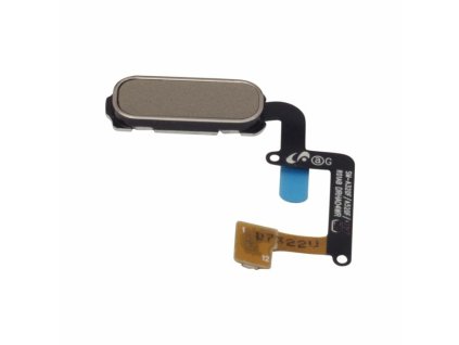 Samsung Galaxy A3 (2017), (A320), gyári típusú home gombos átvezető fólia (Flex, szalagkábel), arany