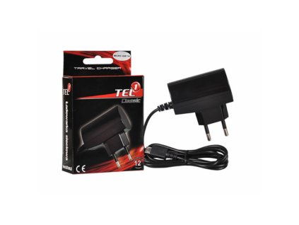 Tel1 hálózati töltő 2A, (Type-C), fekete