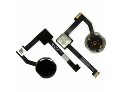 Apple iPad mini 4, gyári típusú home gombos átvezető fólia (Flex, szalagkábel), fekete