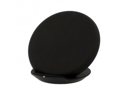 Wireless, vezeték nélküli kerek asztali töltő állvány (FC04), fekete