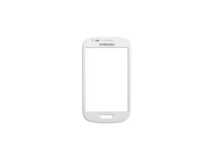 Samsung Galaxy S3 Mini, i8190, i8200, gyári típusú előlapi üveg, fehér