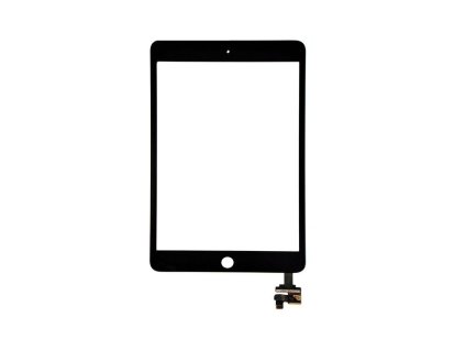 Apple iPad Mini 3, gyári típusú érintőpanel (csatlakozóval, IC-vel, ragasztóval), fekete