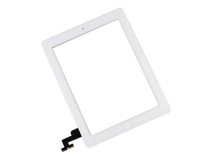 Apple iPad 2, gyári típusú típusú érintőpanel (külső-, belső home gombbal, ragasztóval), fehér