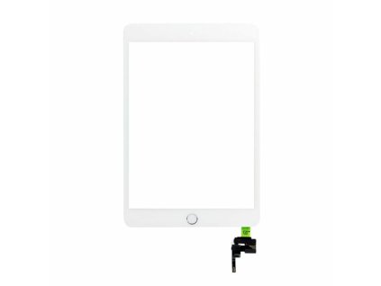 Apple iPad Mini 3 7.9, gyári típusú érintőpanel (IC, külső-, belső home gombbal, 3M ragasztóval), fehér