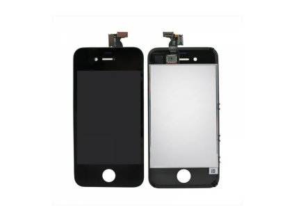 Apple iPhone 4, AAA LCD kijelző érintőpanellel és kerettel, fekete