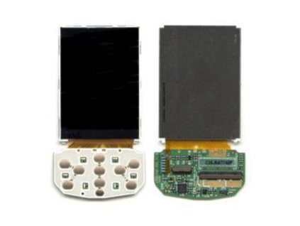 Samsung E250d, gyári típusú LCD kijelző felső billentyűzet panellel