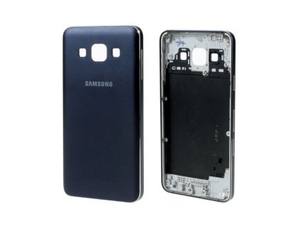 Samsung Galaxy A3 (A300), akkufedél, aluminium hátlap, fekete