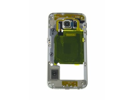 Samsung Galaxy S6 Edge, G925, eredeti, gyári középső keret, arany