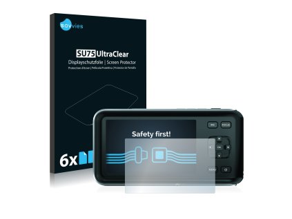 Blackmagic Pocket Cinema Camera típusú fényképezőhöz 6db-os Savvies SU75 kijelzőfólia