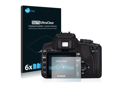 Canon EOS 400D típusú fényképezőhöz 6db-os Savvies SU75 kijelzőfólia