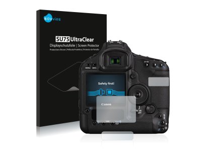 Canon EOS 1D Mark III típusú fényképezőhöz 6db-os Savvies SU75 kijelzőfólia