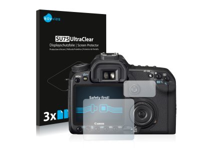 Canon EOS 40D típusú fényképezőhöz 6db-os Savvies SU75 kijelzőfólia