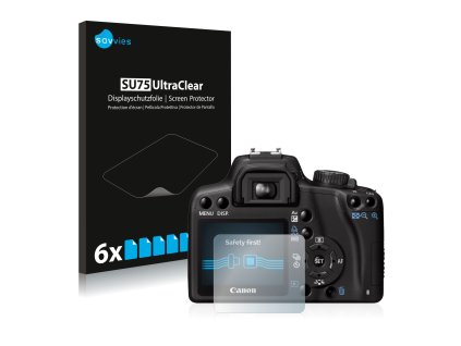 Canon EOS 1000D típusú fényképezőhöz 6db-os Savvies SU75 kijelzőfólia