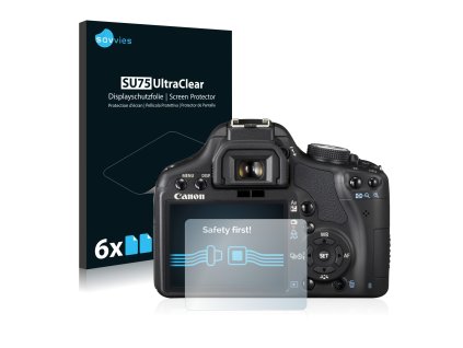 Canon EOS 500D típusú fényképezőhöz 6db-os Savvies SU75 kijelzőfólia