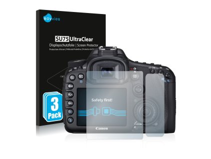 Canon EOS 7D típusú fényképezőhöz 6db-os Savvies SU75 kijelzőfólia