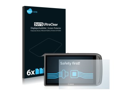 Canon Digital Ixus 210 típusú fényképezőhöz 6db-os Savvies SU75 kijelzőfólia