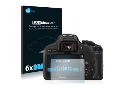 Canon EOS 550D típusú fényképezőhöz 6db-os Savvies SU75 kijelzőfólia