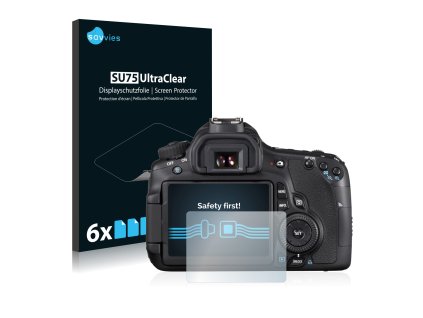 Canon EOS 60D típusú fényképezőhöz 6db-os Savvies SU75 kijelzőfólia