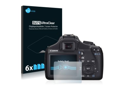 Canon EOS 1100D típusú fényképezőhöz 6db-os Savvies SU75 kijelzőfólia