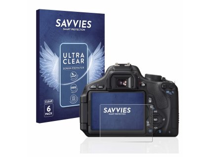 Canon EOS 600D típusú fényképezőhöz 6db-os Savvies SU75 kijelzőfólia