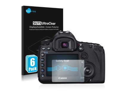 Canon EOS 5D Mark III típusú fényképezőhöz 6db-os Savvies SU75 kijelzőfólia